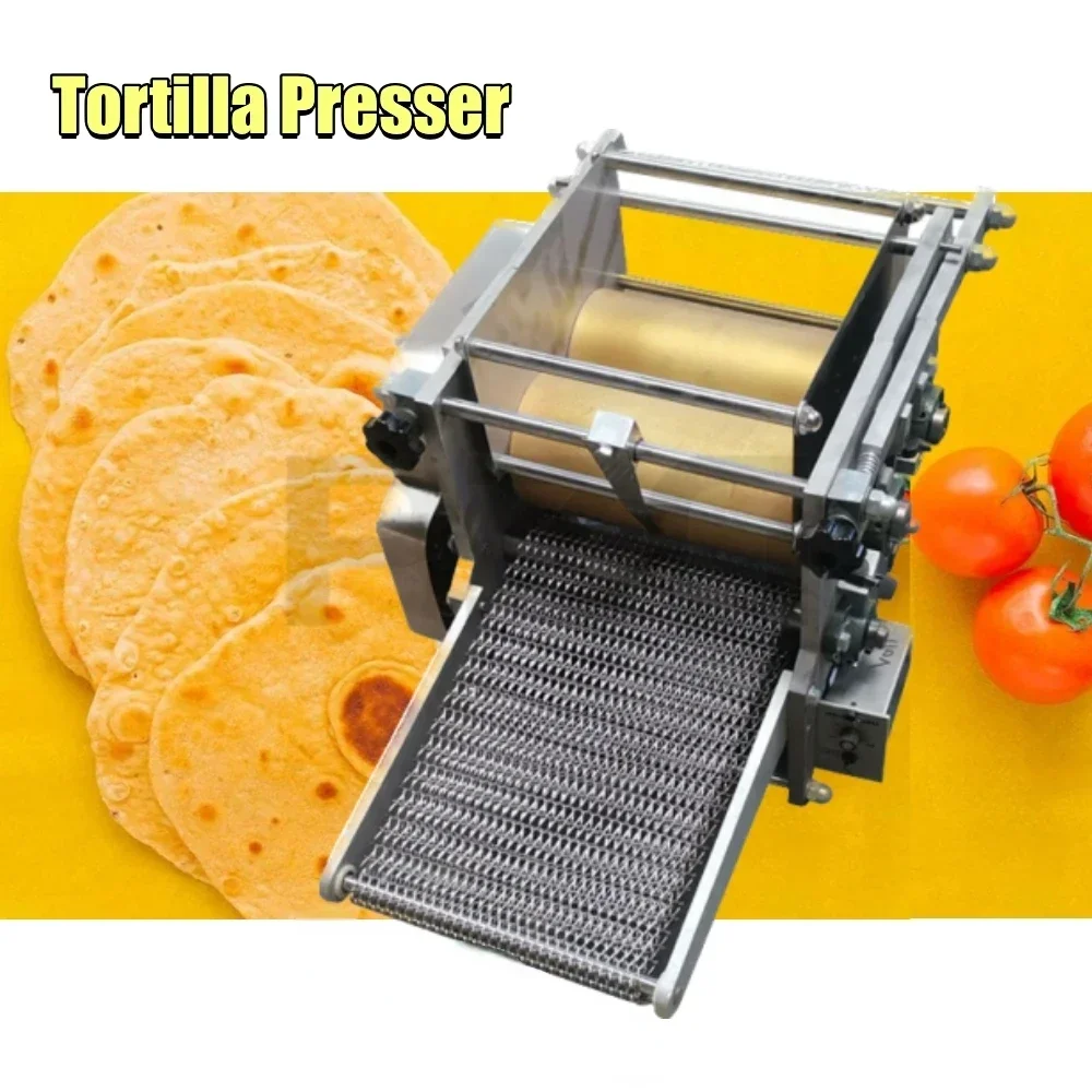 110V 220V 5-17cm Tortilla Presser Wheat Commercial Portable Flour Automatic Roti Chapatti Tortilla Making Machine