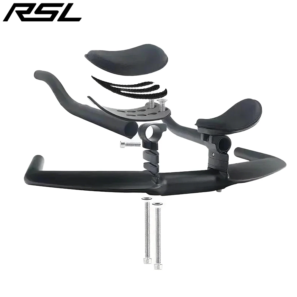 

RSL-TT handlebar ultra-lightweight design, full carbon fiber extended version, with built-in wiring, compatible with road bikes