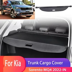 Car Trunk Cargo Cover For Kia Sorento MQ4 2022 2023 2024-IN Luggage Storage Security Shield Curtain Partition Mat Accessorie