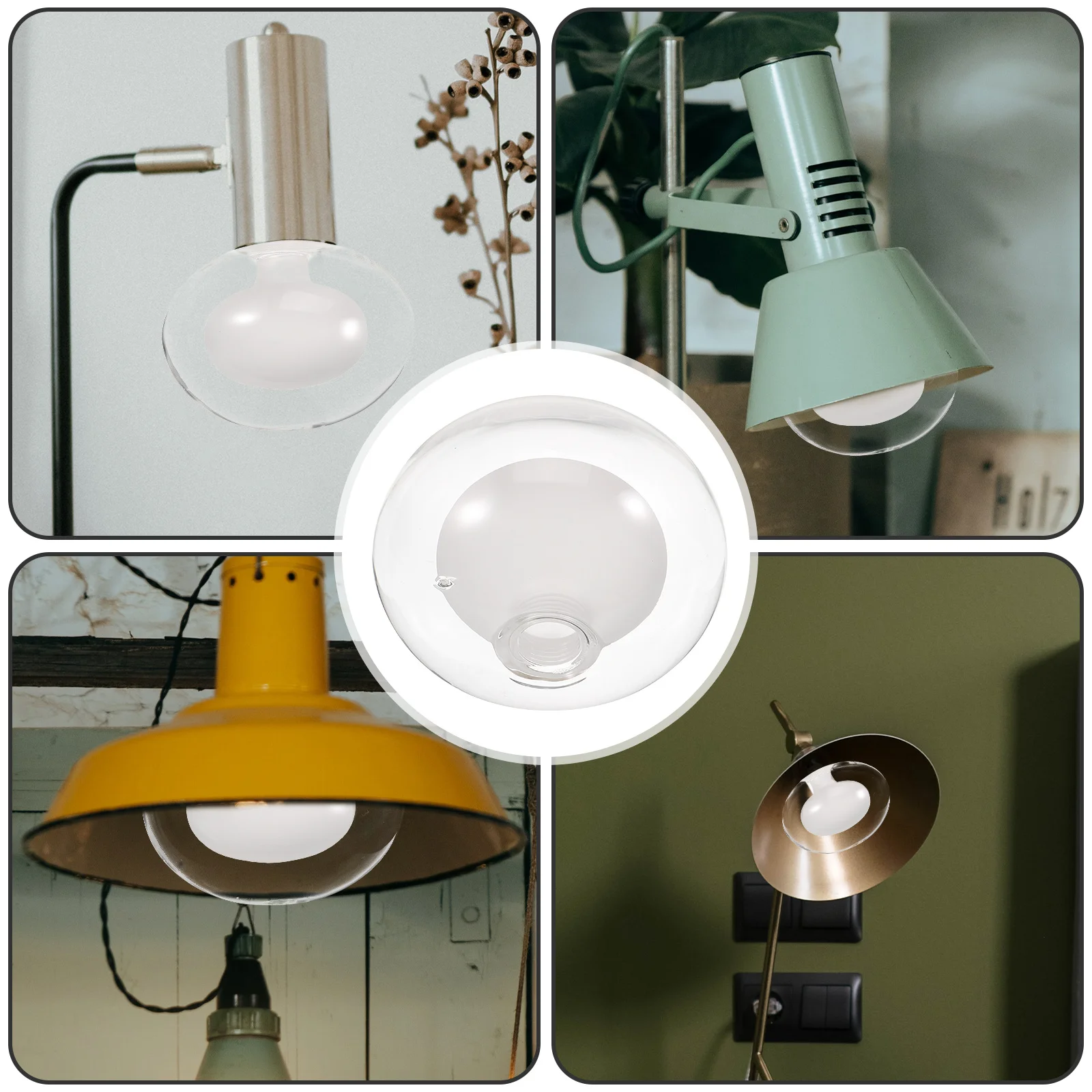 120 مللي متر زجاج عاكس الضوء غطاء G9 مقبس الإضاءة الثريا عاكس الضوء هيكل بسيط وظيفة واقية أناقة مساحة المعيشة