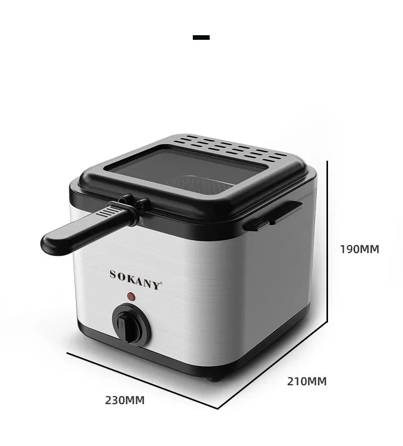 Электрическая Фриза для глубокой жарки, жаровня в духовке, горячий горшок, гриль для жарки курицы, регулируемый термостат, кухонные приборы, машина для картошки фри