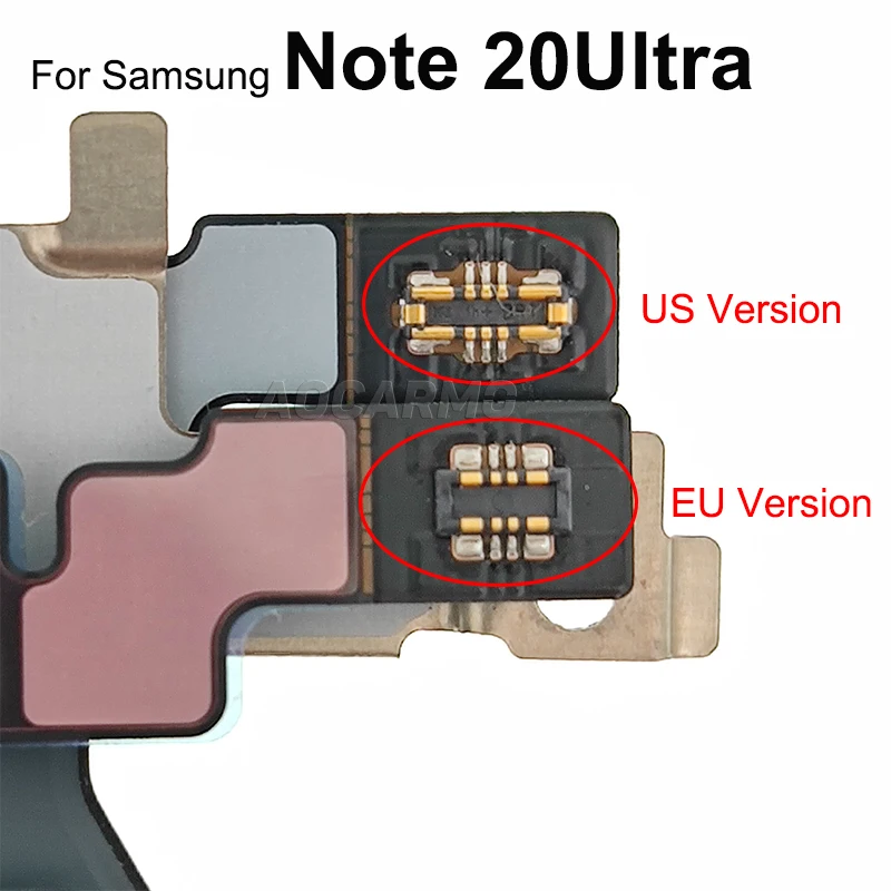 Aocarmo For Samsung Galaxy Note 20U 20 Ultra Charger Receiver MFC Wireless Charging Induction Coil NFC Module Flex Cable Repair