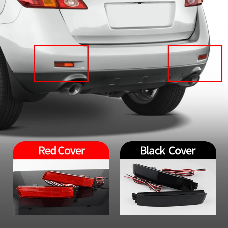 

2PCS For Nissan Juke Quest Sentra 2013-2014 Infiniti FX35/FX37/FX50 09-13 LED Car Rear Bumper Fog Light for Cars Stop Tail Lamp