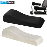 2PCS Memory Foam Office Chair Armrest Pads, Comfy Gaming Chair Arm Rest Covers for Elbows and Forearms Pressure Relief