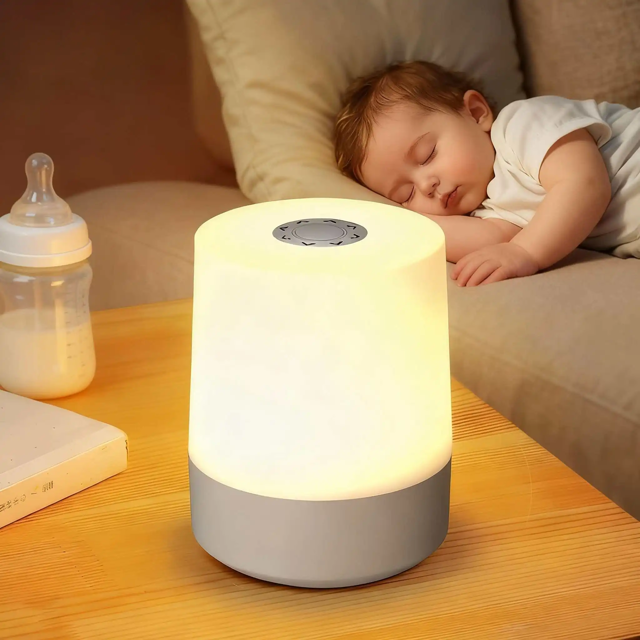 LED Charging Touch Night Light, Ambient Table Lamp, Eye Protection Bedside Lamp for Bedroom Sleep