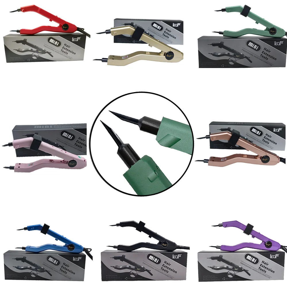2024 Best Sharp tip Adjustable Temperature HeatingHair Extension Iron, Fusion Hair Extension Iron Keratin Bonding Tools