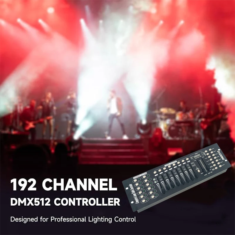 Top Selling 192 Channels DMX Controller Stage Lighting DMX512 Controller Console for DJ Disco Led Par Moving Head Beam Equipment