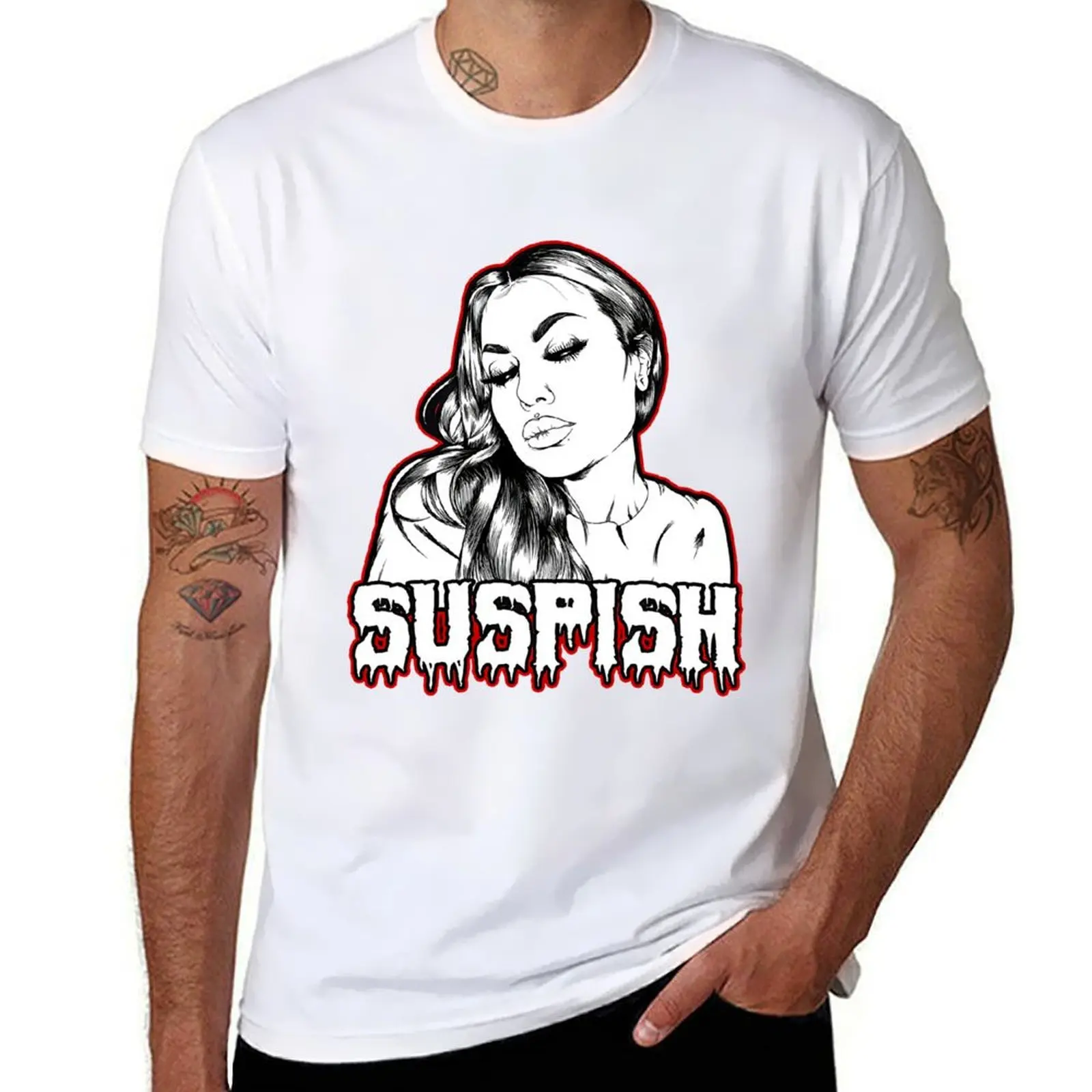 

Bailey Sarian Suspish Makeup and Mystery Funny T-Shirt man t shirts for men casual t shirts with prints T-Shirt
