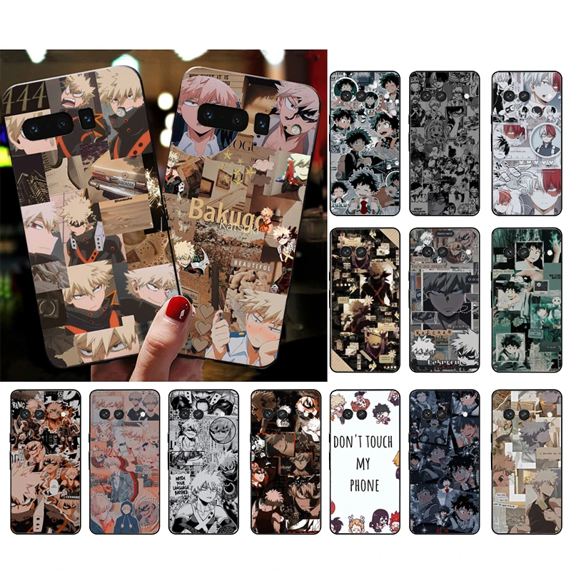 حافظة لهاتف جوجل بيكسل 10 9 برو XL 9A 8 7 6 برو بيكسل 8A 7A 6A بكسل 8 7 6 5 بطلي الأكاديمية الجمالية باكوغو