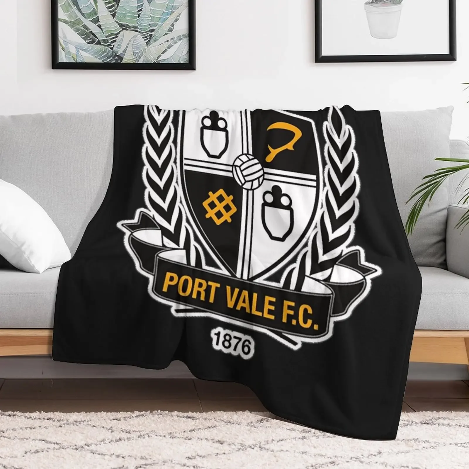 Port vale Throw Blanket Soft Breathable Blanket for Night Sleeping
