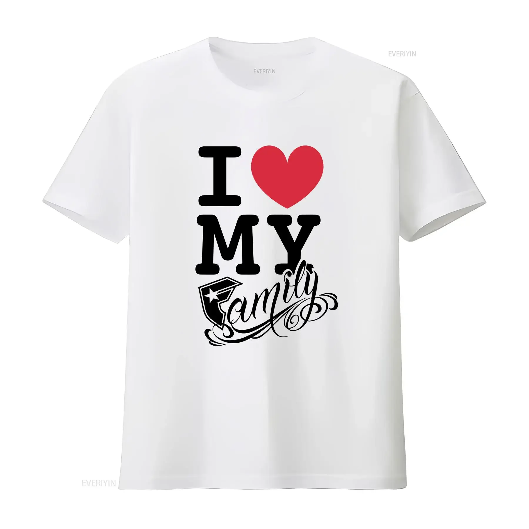 Famous Stars Straps Mens FSAS Love My Family White T Shirt Small 105633 NWT vintage Washed streetwear Comfortable homme