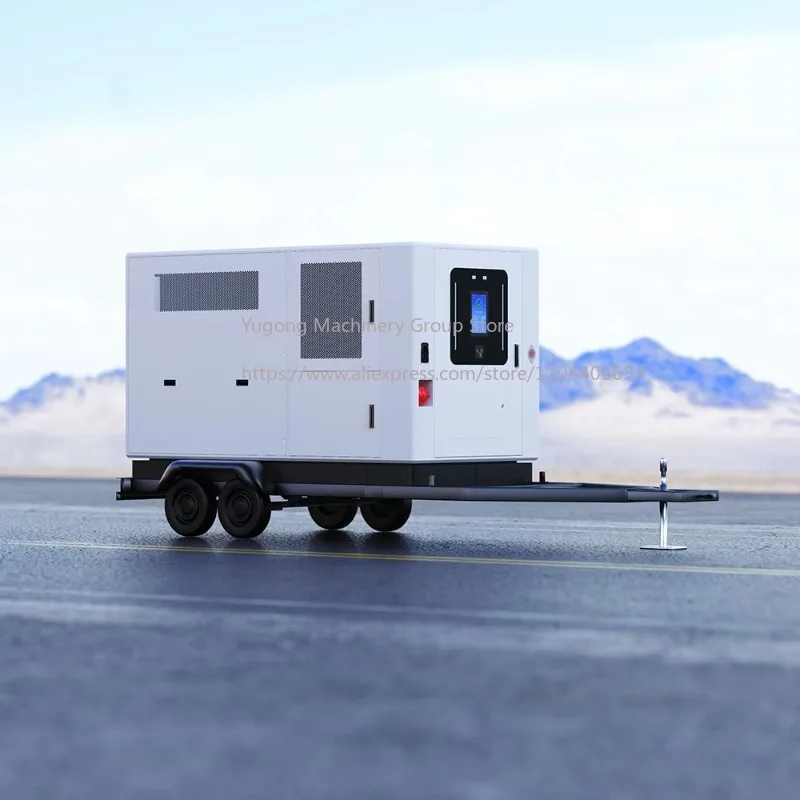 New Portable DC 100kW Combo Electric Vehicle Fast Charger Outdoor EV Emergency Mobile Charging Station Integrated Energy Storage