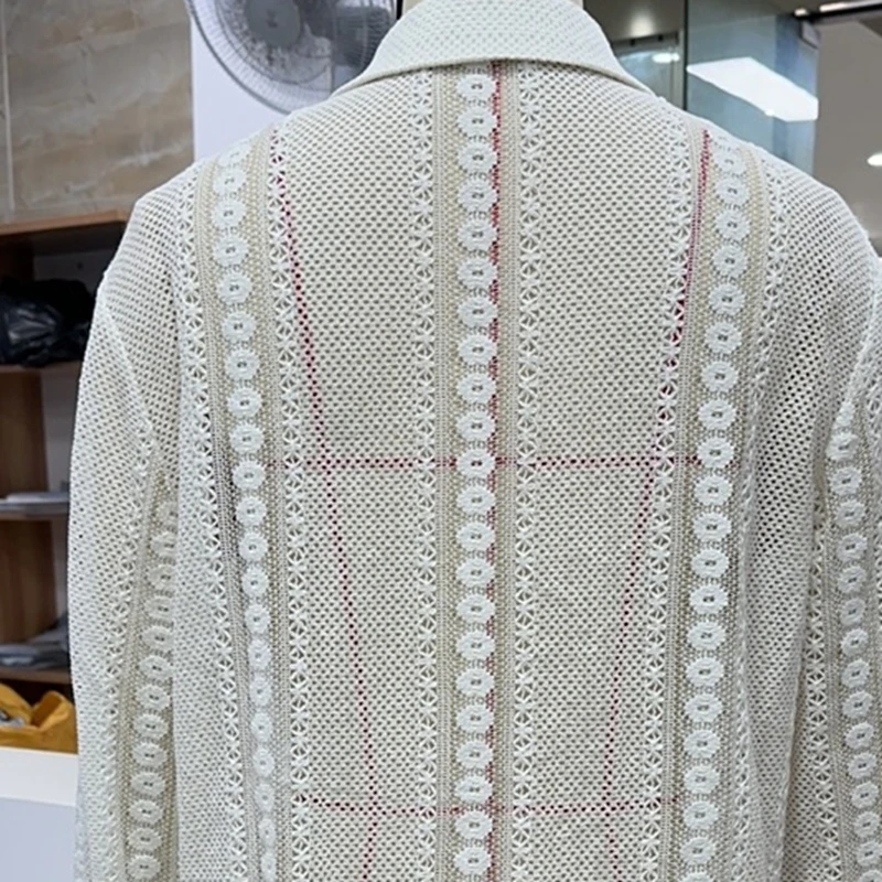 

Женская прозрачная кружевная прозрачная блузка, свободные повседневные рубашки с длинным рукавом и воротником на пуговицах на весну и осень