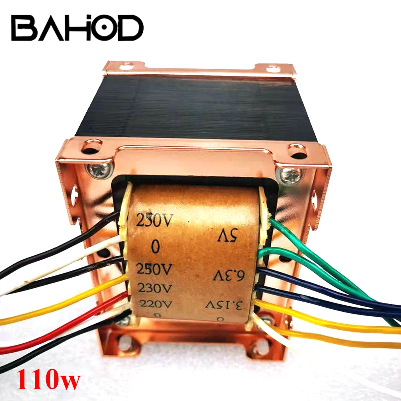 

BAHOD 110w Power Transformer Dual 250v High Voltage for Vacuum Tube Amplifier Diy Amplifier Audio Accessories