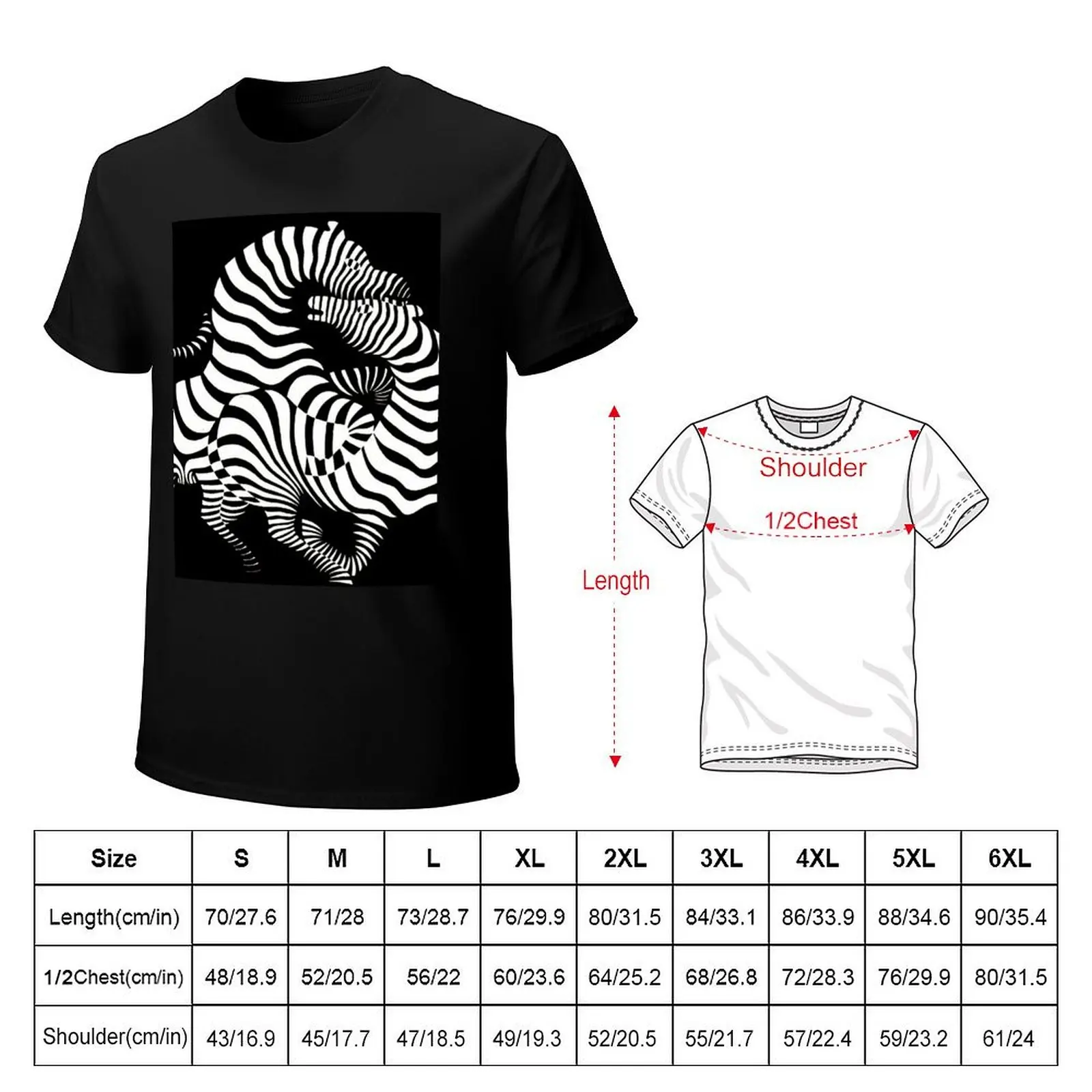 Original Paintings by Victor Vasarely, 1906-1997, France, Op Art T-Shirt Outdoor Sports Lightweight Tee