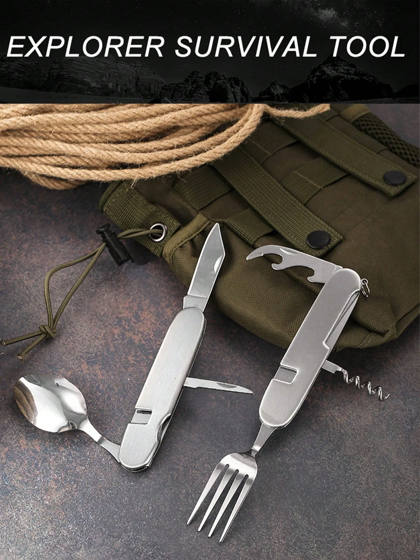 1Pc 4-in-1, 6-in-1 Outdoor Sta - Camping Cooking Set For 4 recension och pris