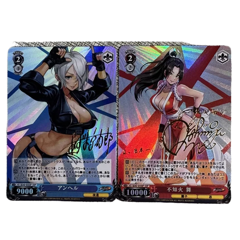 DIY ACG WS THEKINGOFFIGHTERS Mai Shiranui Angel Gold Label Flash Card Anime Peripheral Game Collection Card Holiday Gift