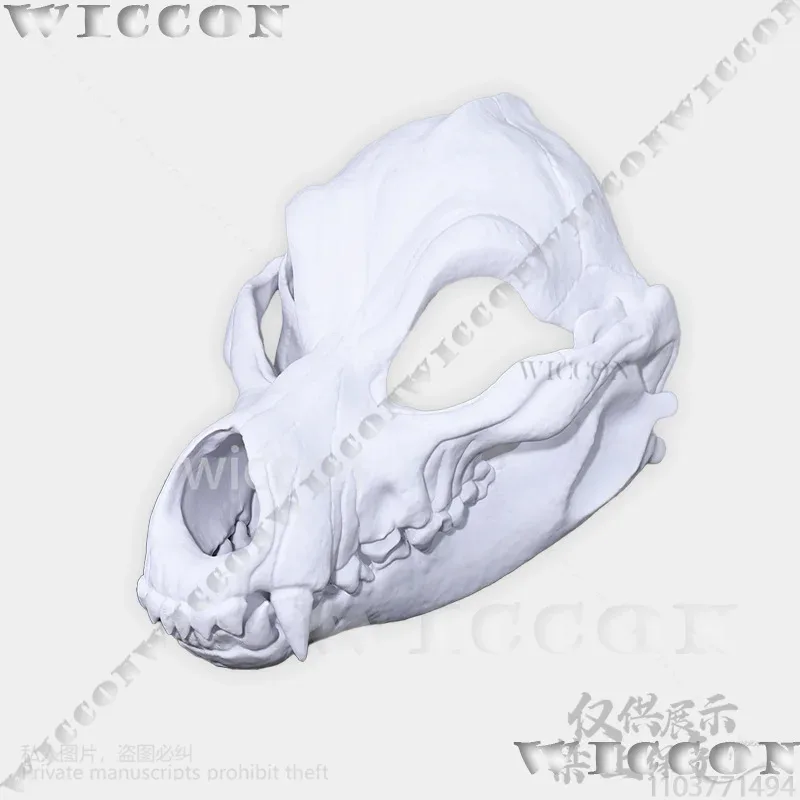Animal Furry Cosplay Dog Skull Kigurumi Prop Polylactic Acid Mask 3D Print Head Fursuit Halloween Party Cos Men Customizeds;3,k;