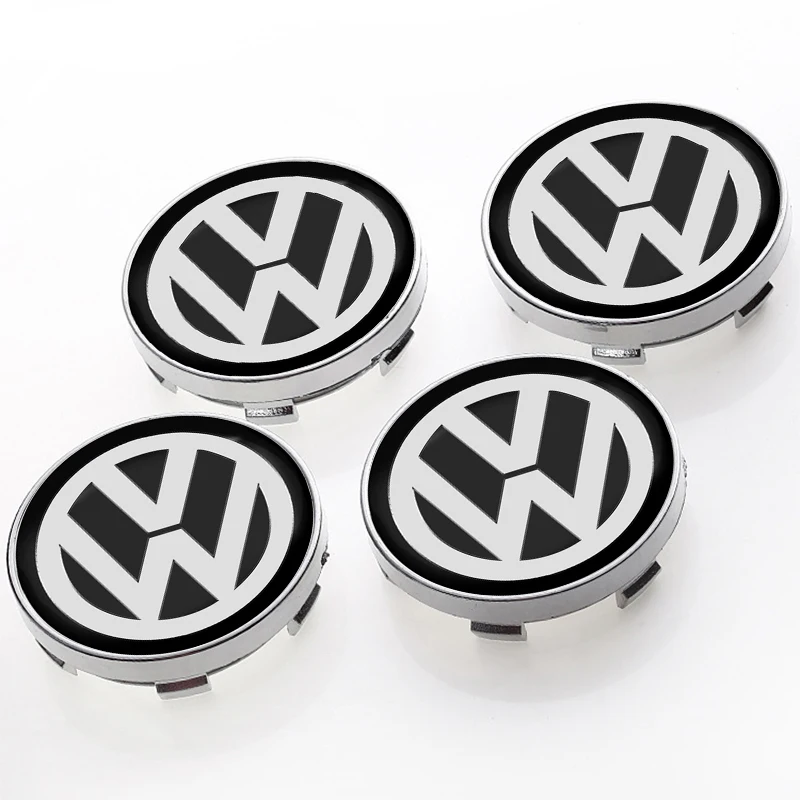 4 sztuki 56/60 mm kołpak środkowy koła samochodowego Odznaka piasty Akcesoria samochodowe do Volkswagen Golf-6 7 4 5 POLO Passat B5 B6 B7 T4 T5