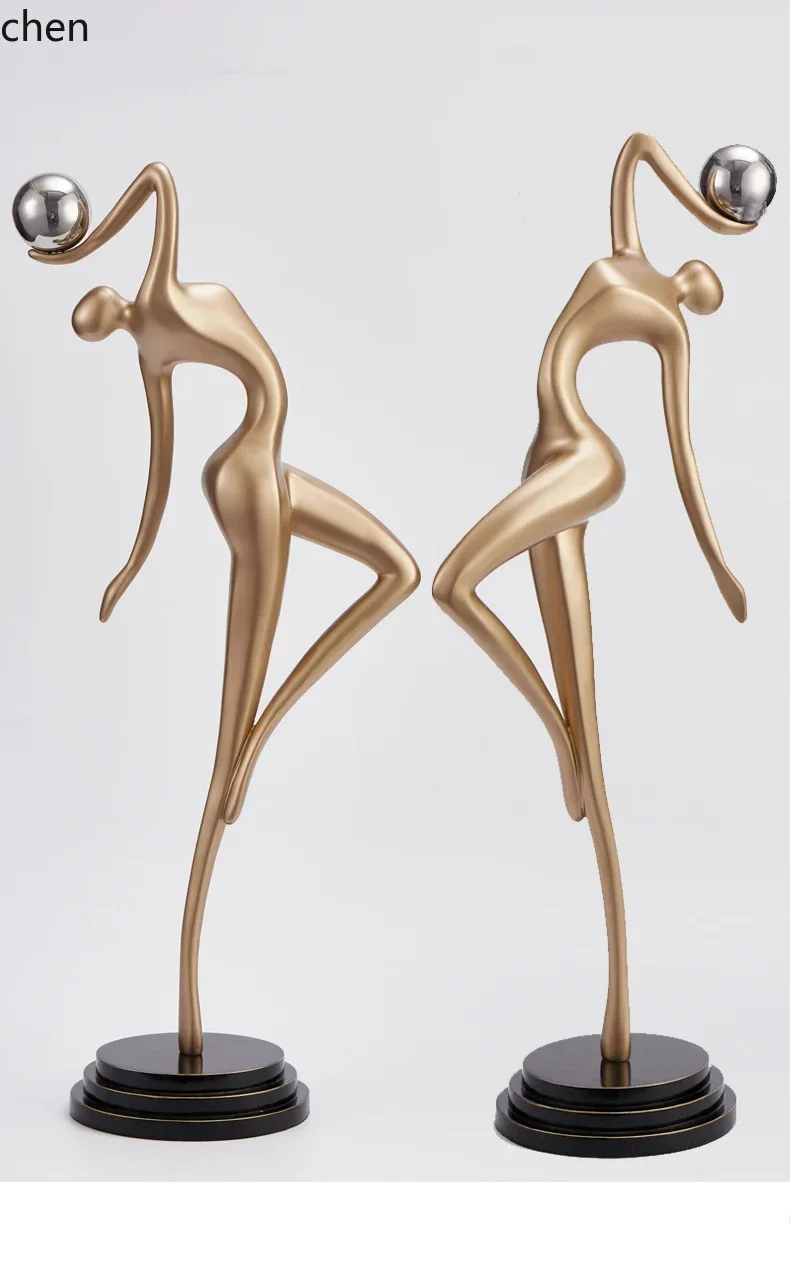 HYS  Entrance Cabinet Abstract Art Figure Tall Living Room Entry Sculpture High-End