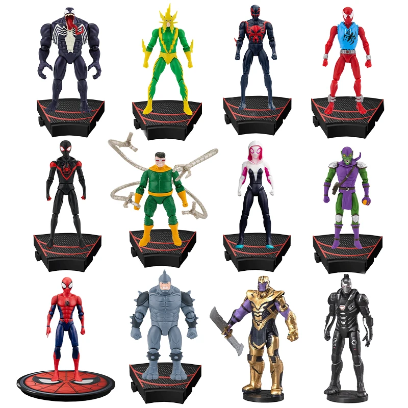 Genuine ZDTDS 10CM Avenger Figure Rivals Rhino Thanos Ghost Spider Man Scarlet Electro Venom Octopus Iron Captain Hulk Figurine view 2