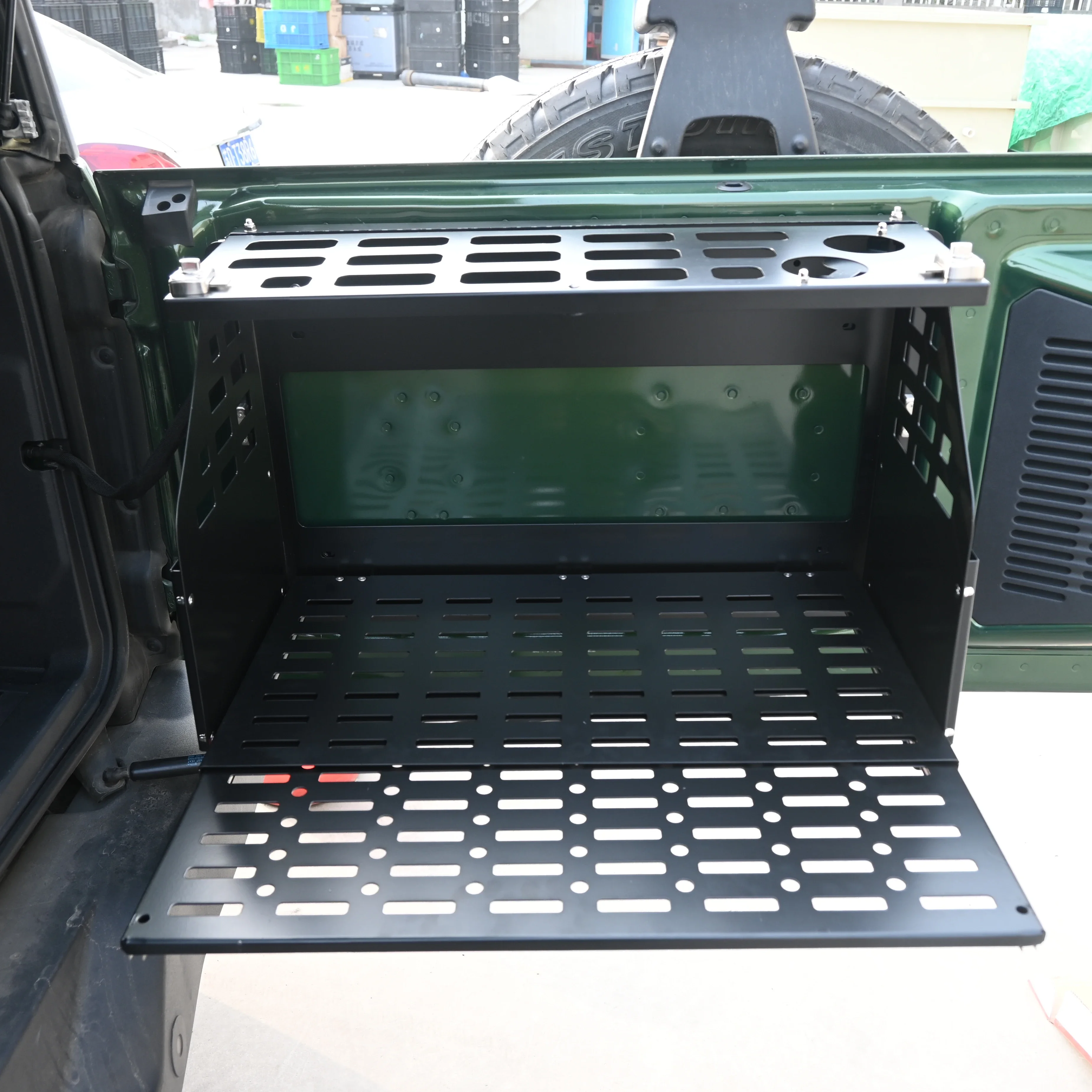 Rear Door Foldable Table Cargo Shelf Storage Tailgate Table for Ford Bronco 2021 2022 2023 for Bronco Accessoriescustomcustom