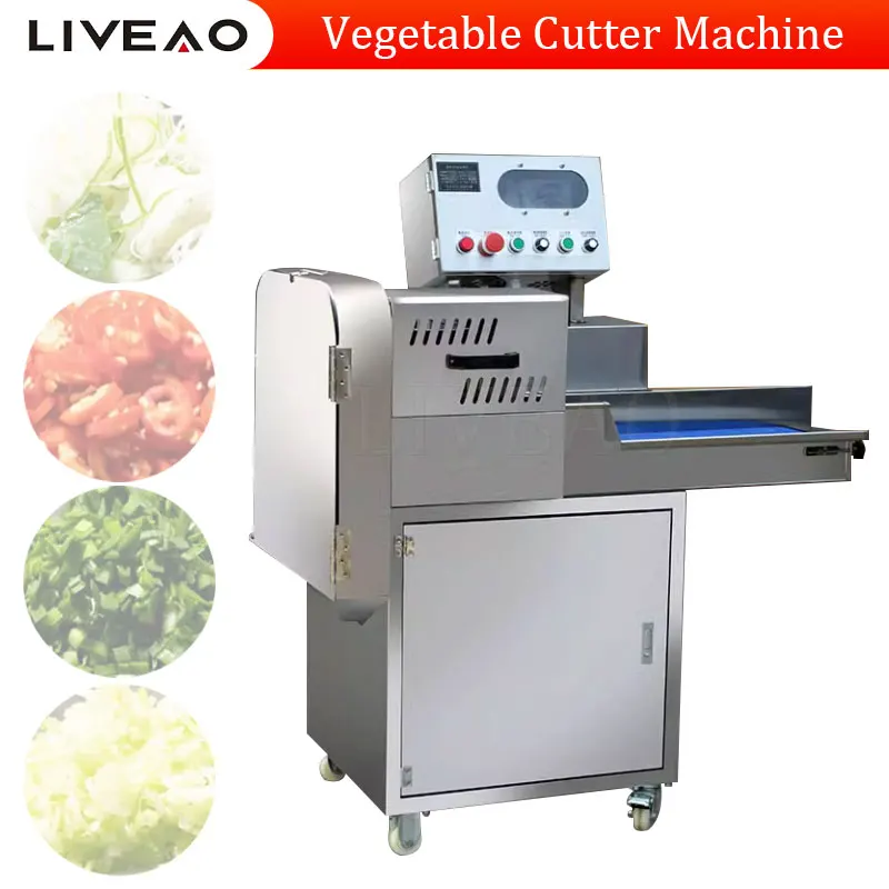 Industrial Vegetable Cutting Machine Leek Chopper Machine Commercial Electric Slicer Onion Cutter Machine