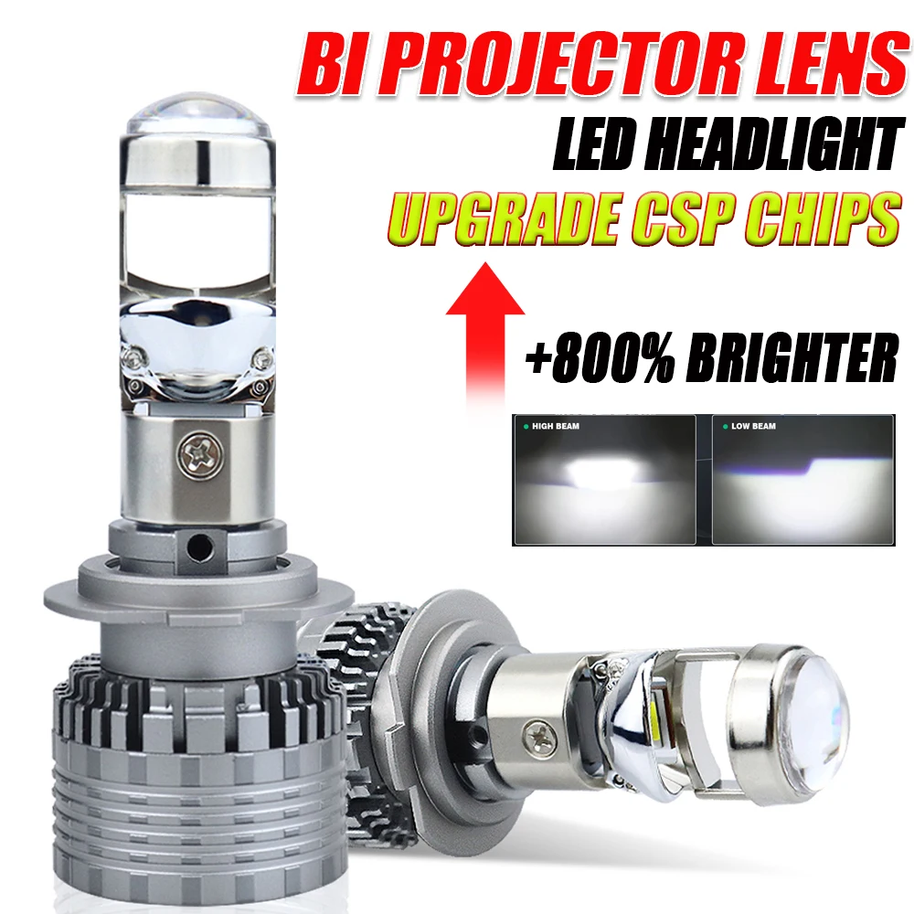 

H4 H7 H11 Led Projector Lens Headlight Bulbs 6000K CANBUS Spotlight H9 H8 HB3 9005 HB4 9006 Automotive Lamp Fog Lights for Car