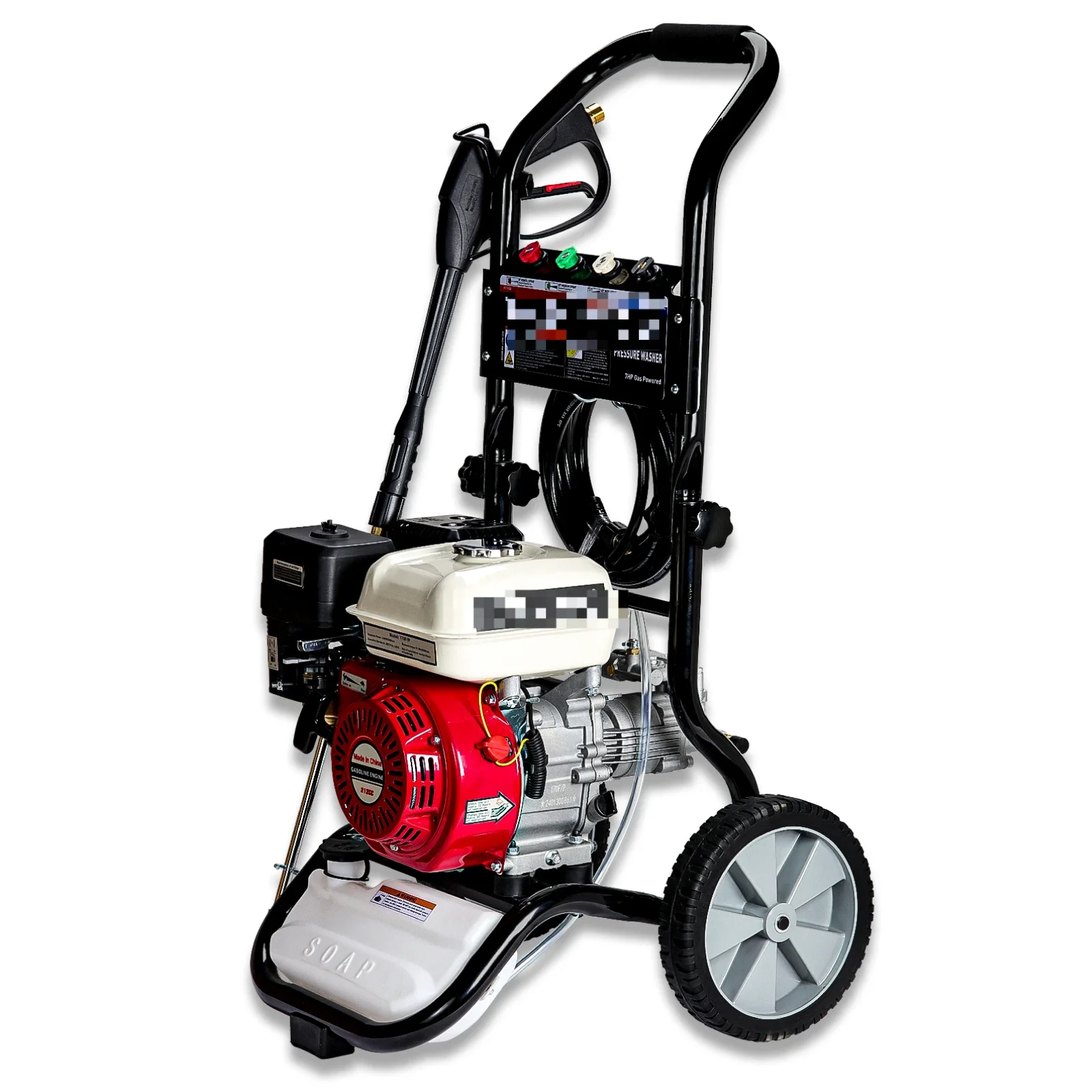 Multi functional 3100 pounds per square inch/213 bar 7HP gasoline high-pressure washer for personal use