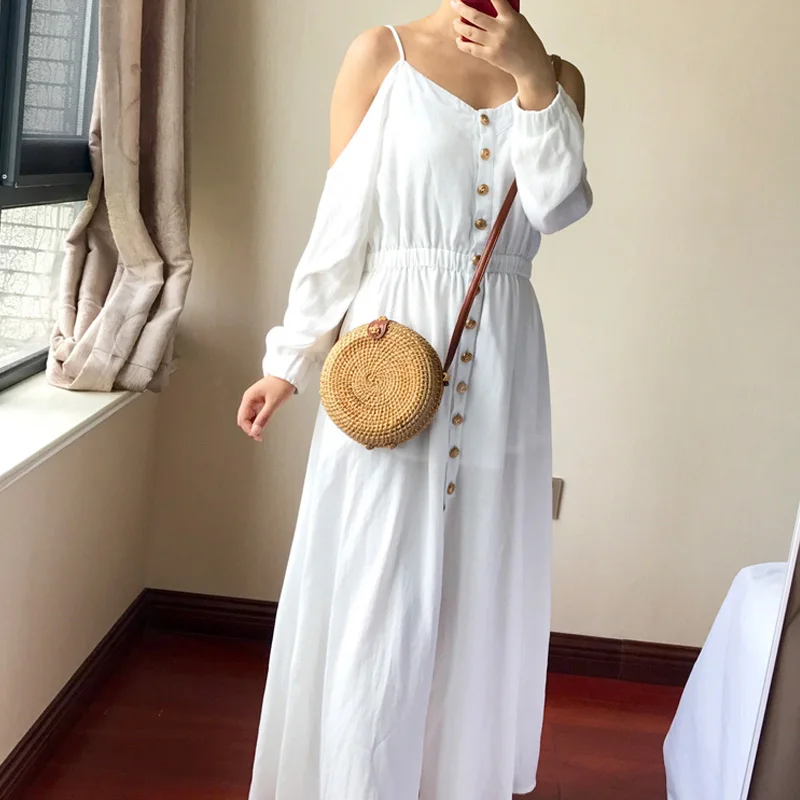 Round Women Shoulder Bag Square Straw Beach Bags Wicker Bali Box Female Crossbody Bag Rattan Woven Summer Handbag Messenger Tote