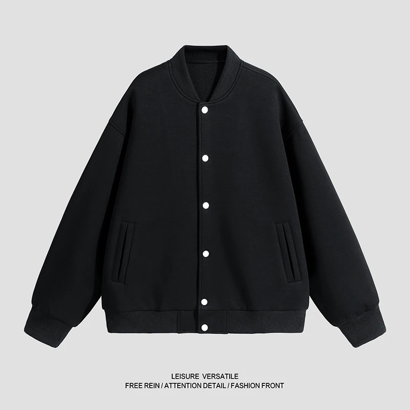 

Casual Baseball Jackets, Loose Fit + Practical Button Pockets, Fit Light Sports & Outdoor, Balance Comfort & Style