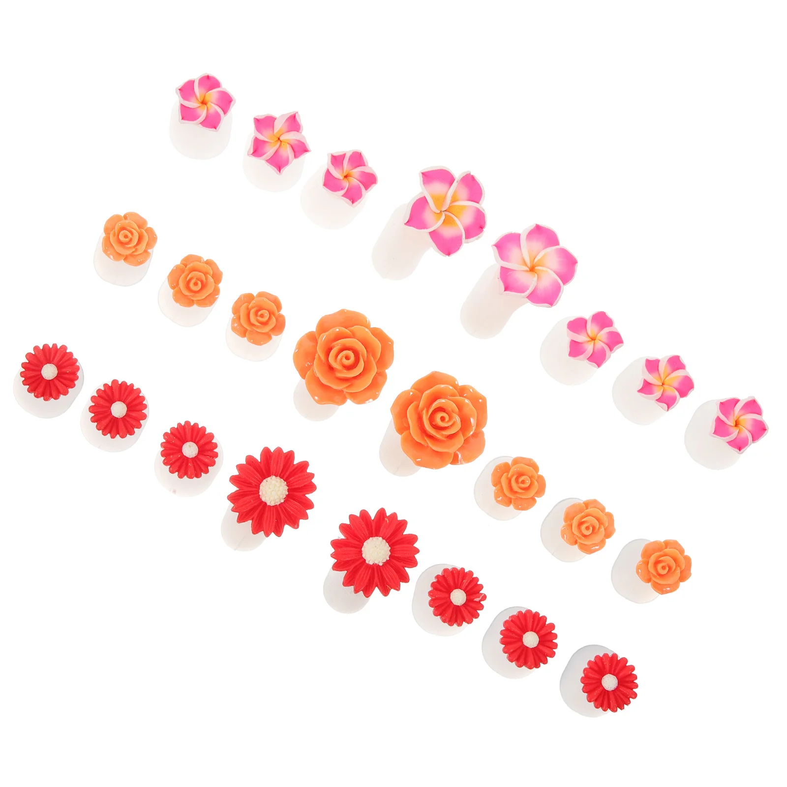 

24Pcs Silicone Toe Separators Pedicure Reusable Flower Design Nail Polish Toe Dividers Nail Supplies Toes Separators for Women