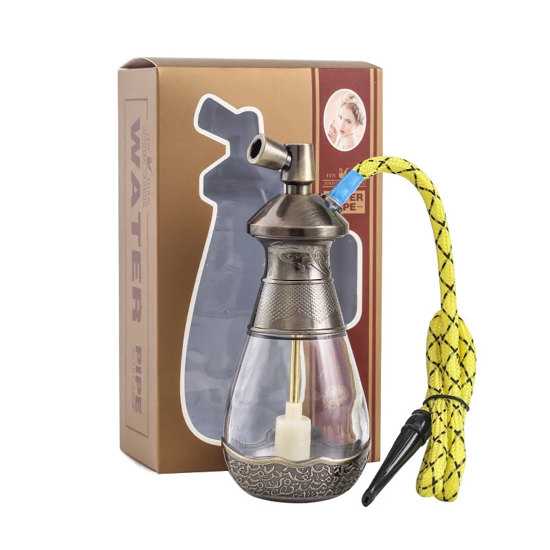 

PortableHookah Kettle Set Thick Smoke Water Pipe Hookah Complete Set with Circulating System for Ultimate Smoking Shisha Hookah