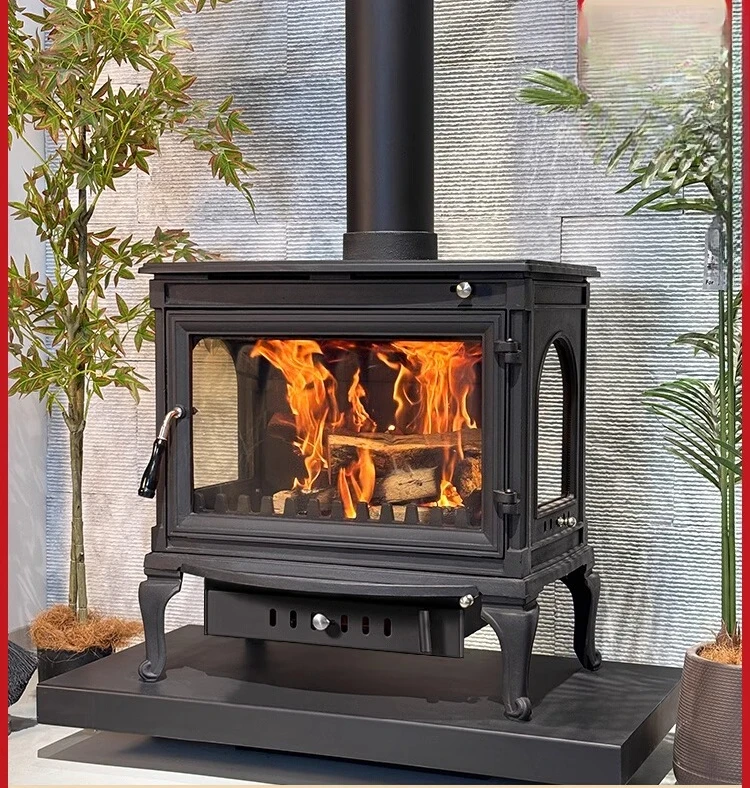 Modern home independent villa living room rural bed and breakfast cast iron heater