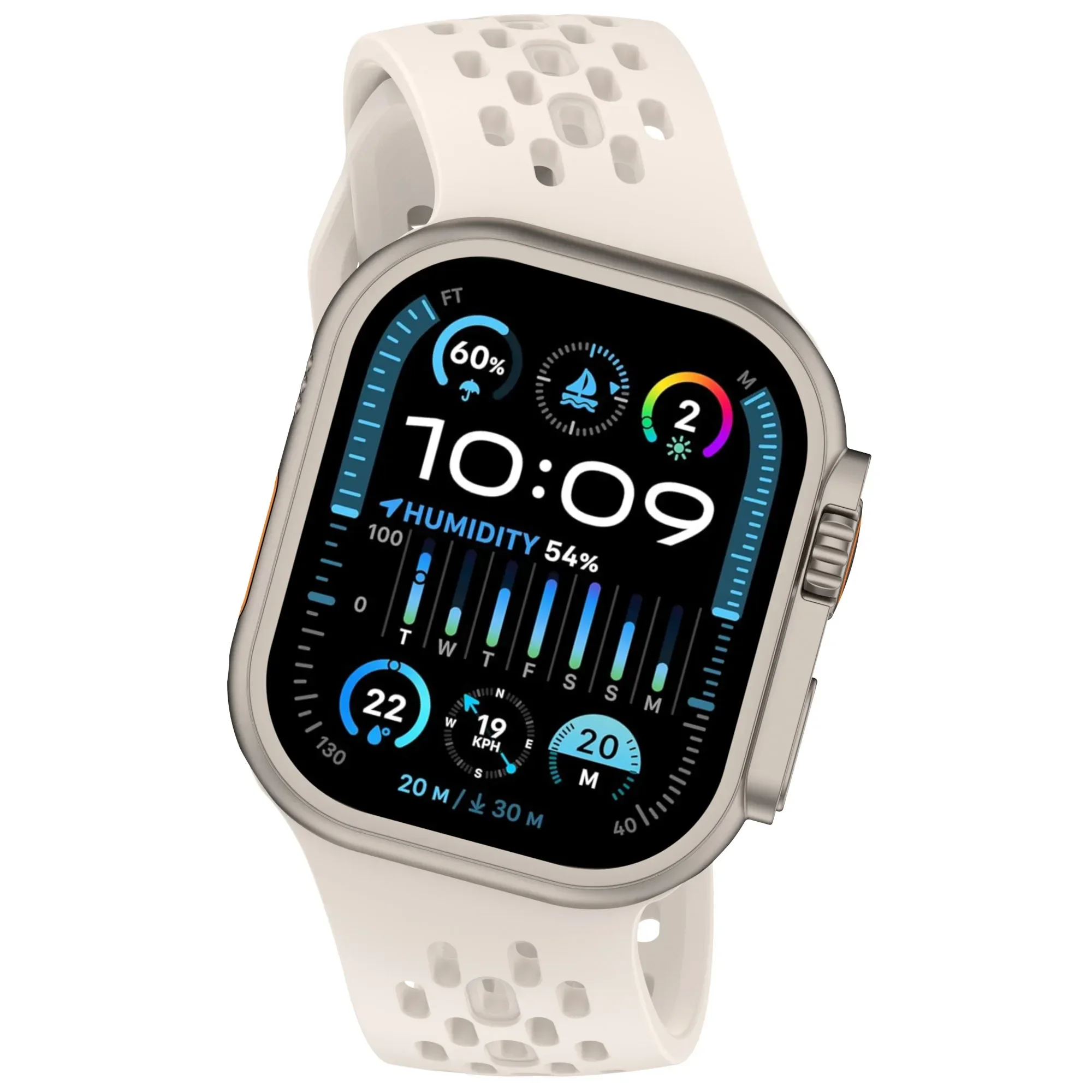 Schräges Design Silikonarmband für Apple Watch Band 41mm 46mm 45mm 44mm 42mm Atmungsaktives Sport-Armband IWatch 11 10 9 8 7 Ultra – Detail 10