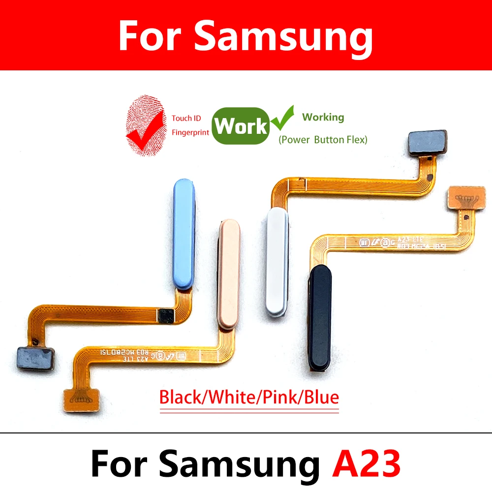 50 Stuks, Getest Voor Samsung A32 A14 A13 5G A22 A23 A13 4G A 04S A 03S A12 Vingerafdruksensor Scanner Home Knop Kabel