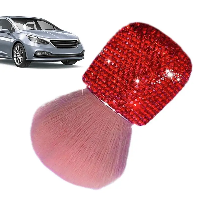 Car Interior Dust Brush Bling Nail Cleaning Brush Dust Remove Cleaning Car Maintenance Brushes Car Interior Sweeping Soft brush