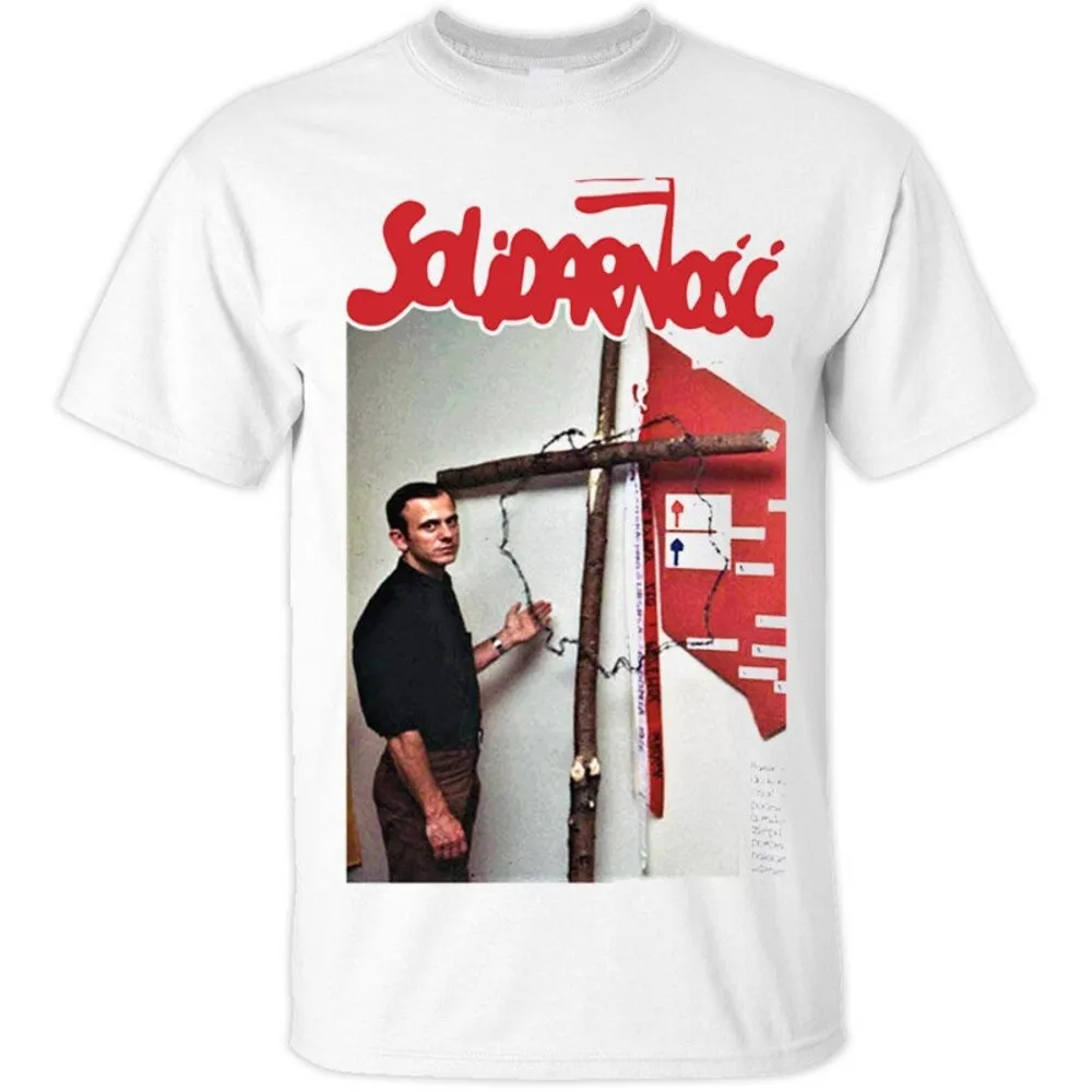 بل الاب. تي شيرت رجالي من Jerzy Popieluszko Solidarnou015bu0107 V1 DTG مطبوع S M L XL 2XL 3XL 4XL 5XL
