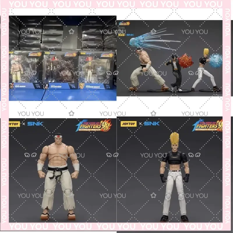 

JOYTOY 1/18 Action Figure for SNK KOF 98UM Hero Team Kyo Kusanagi Goro Daimon Benimaru Nikaido Anime Model