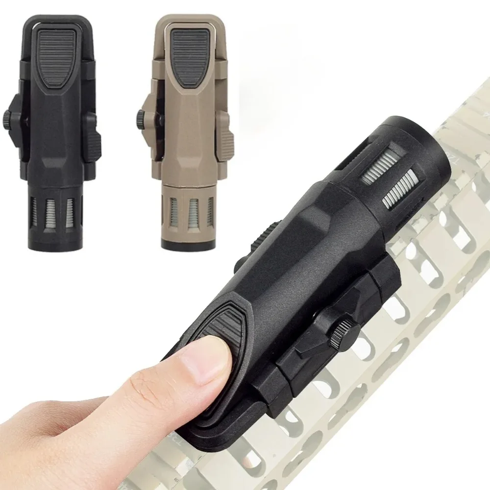 التكتيكية WML مصباح ليد جيب النايلون الأبيض مصباح ليد كشاف ضوء الصيد الأضواء ثابت ستروب بندقية الملحقات صالح 20 مللي متر السكك الحديدية #1
