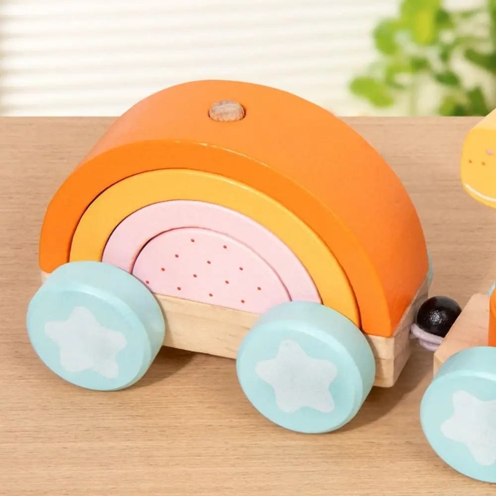 Number/Animal Magnetic Wooden Train Educational Mathematical Operation Exercises Montessori Number Train Set