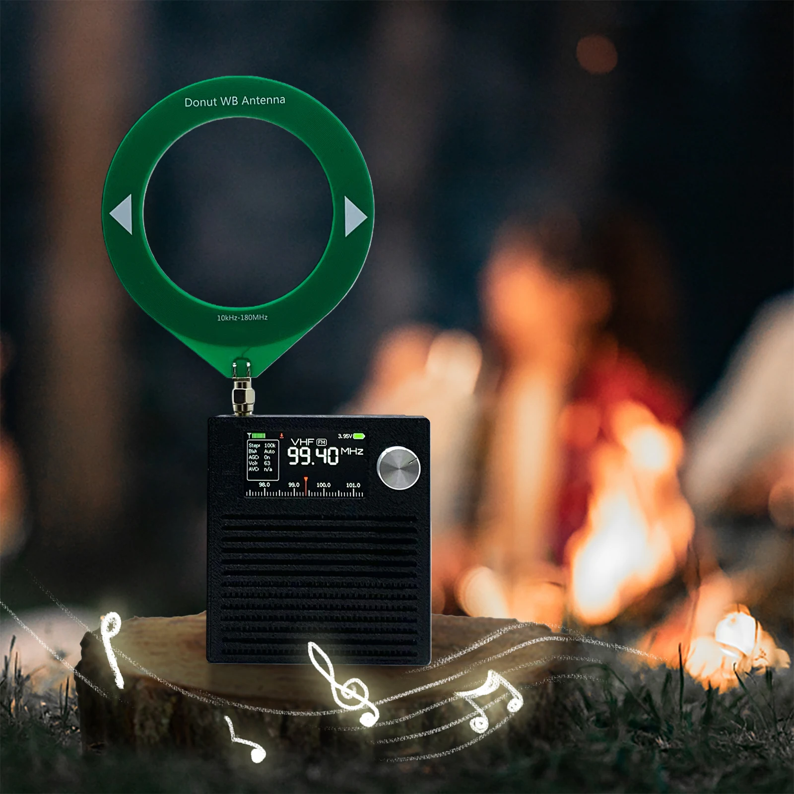 

Rechargeable AM FM Radio 3000Mah Battery Portable Shortwave Radios with Antenna for Family Elder Gift Walking Jogging