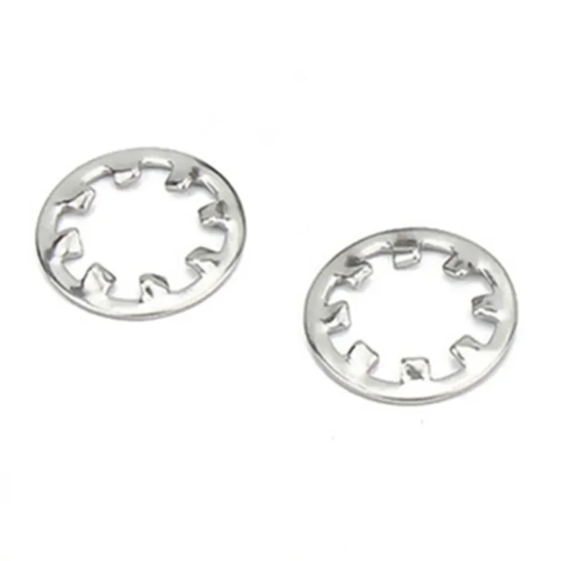 GB861.1 M2 M2.5 M3 M4 M5 M6 M8 M10 M12 M14 M16 Internal Toothed Serrated Lock Washer Gasket White Zinc Outer Multiple Teeth