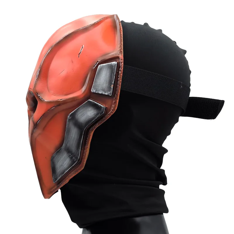 Deathstroke Masker voor Volwassen Man Half Gezicht Halloween Masker Maskerade Carnaval Party Props Hars Materiaal Cosplay Accessoires