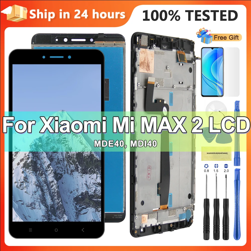 

6.44" LCD For Xiaomi Max2 LCD Display Touch Screen Digitizer Assembly For Xiaomi Mi Max 2 Screen Replacement With Frame