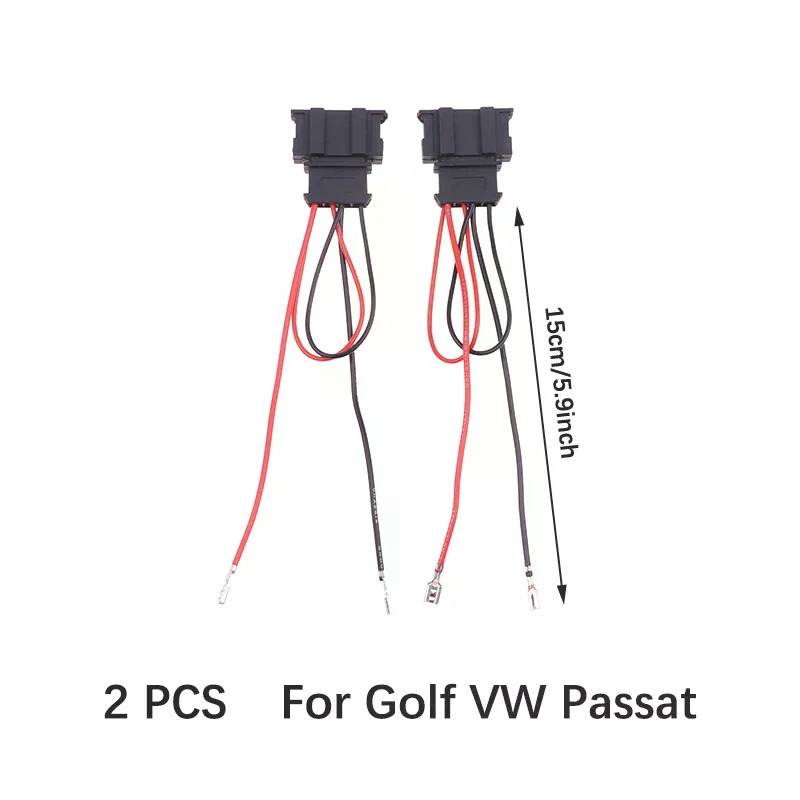 2Pcs Car Speaker Wire Harness Adaptor Replace Vehicle Connection Plug Cable Connector for Golf for Seat for