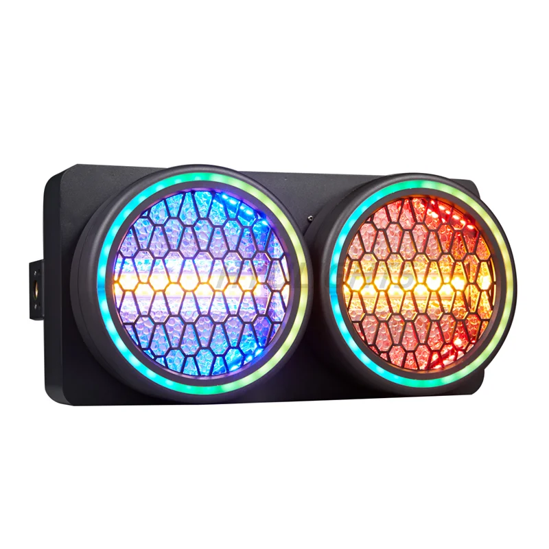 

RGB & Янтарный светодиодный стробоскопический прожектор, сращивание настенного светового эффекта, DJ-вечеринка, свадьба, клуб, бар, концерт, DMX, сценический свет, шоу на мероприятии