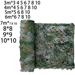 Large Camouflage Net 4m*4 5x5 6x6 7*7 8x8 10x10 Sun Shelter Shade Sail Camo Netting Garden Tent Hunting Party Awning Anti-Uv