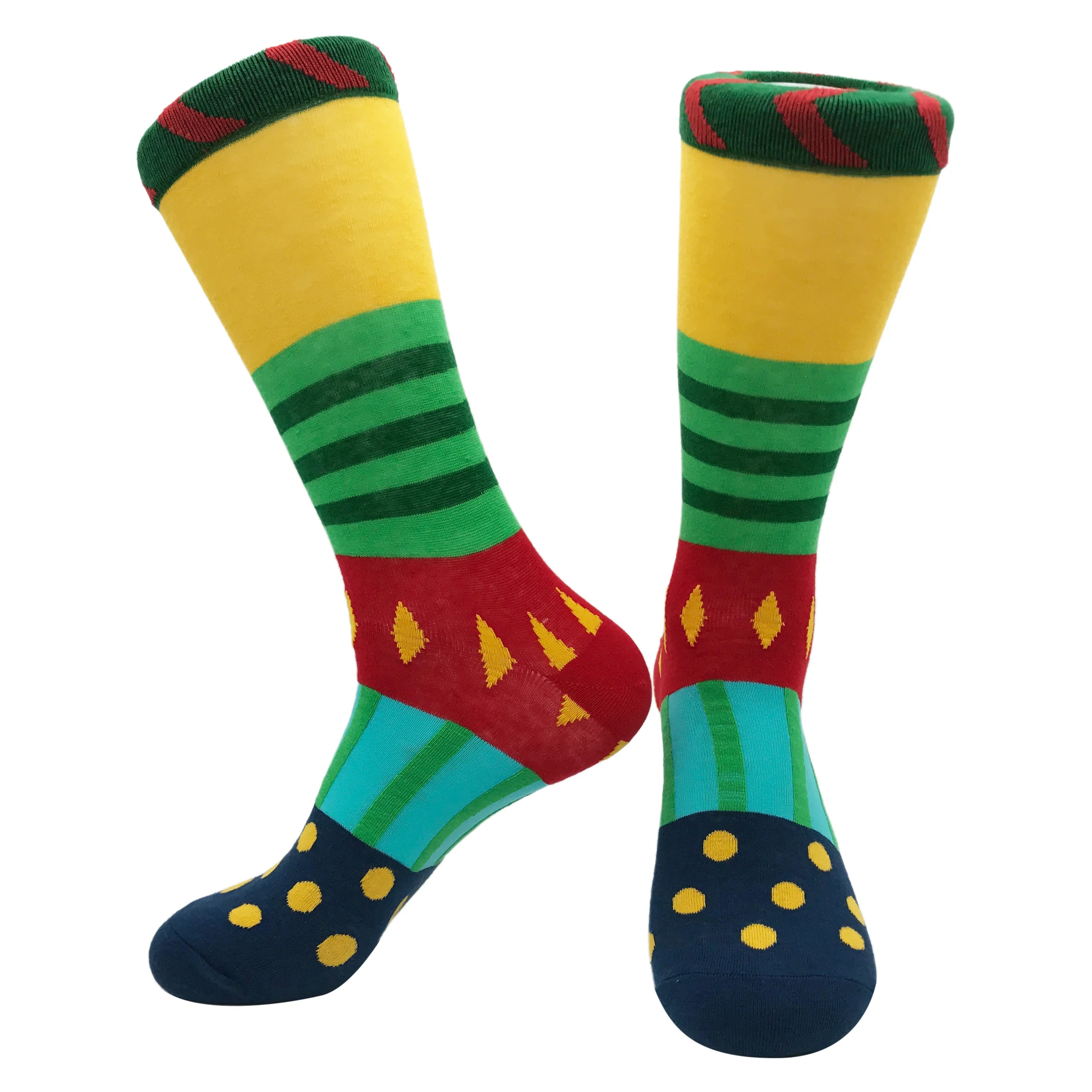 2025 autumn and winter new products men's cotton socks personality funny cartoon geometric breathable sports socks men's