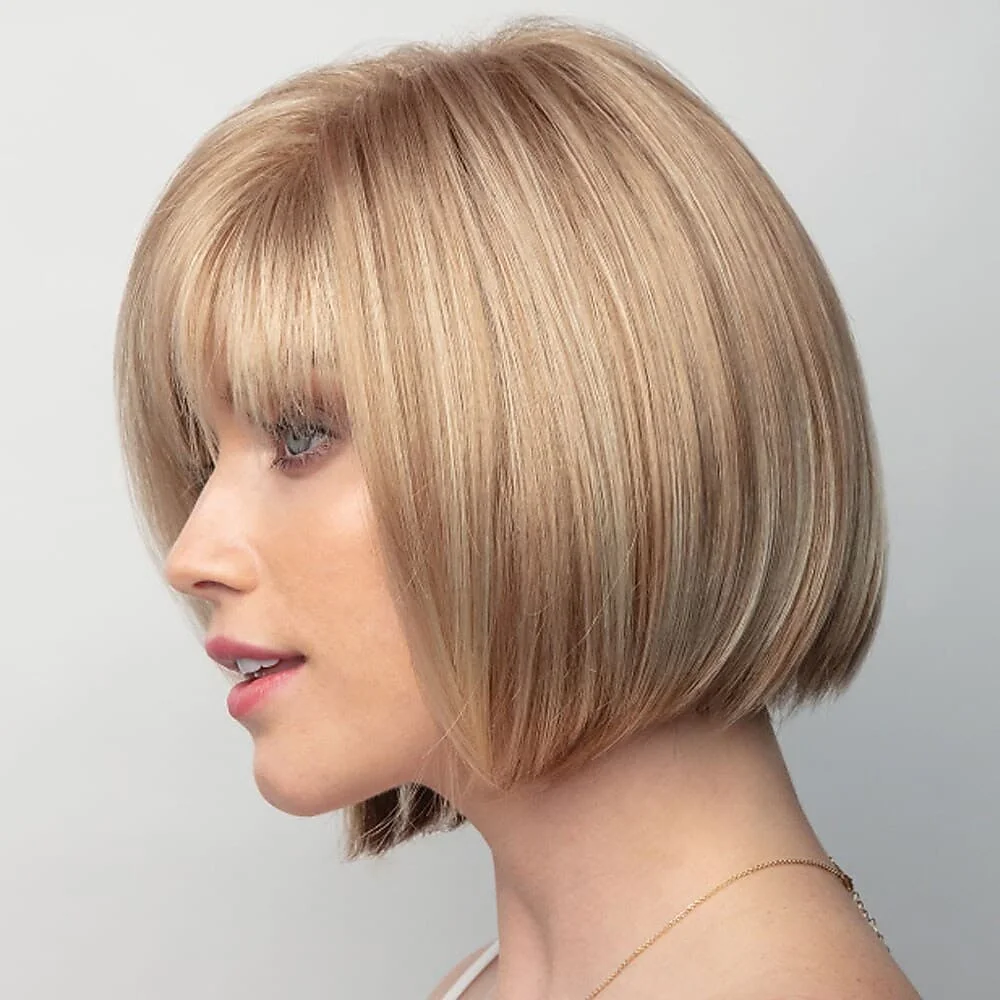 Blonde Bob Kostüm Haar Perücke Blonde Perücken für Frauen Hitze Beständig Synthetische Perücke Gerade Bob Perücke